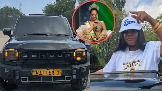 TAZAMA MSAFARA WA NIFFER KUELEKEA AIRPORT KWENYE MAPOKEZI YA JIHAN NI BALAA 