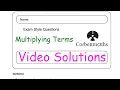 Multiplying Terms Answers - Corbettmaths