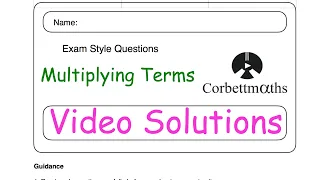 Multiplying Terms Answers - Corbettmaths