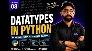 Python Data Types Explained Learn Python Data Types from Scratch Episode 03