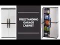 Plastic Freestanding Garage Cabinet in Gray Unboxing Assembly