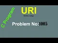 URI Problem 1005 Average 1 solution Bangla C language