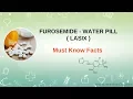 Lasix Diuretic Drug Water Pill For Fluid Accumulation and Kidney Disease