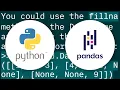 How to replace NaNs by preceding or next values in pandas DataFrame