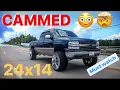 1999 Chevrolet Silverado CAMMED on 24x14 Lifted Trucks Squatted Trucks Leveling kit 26x14