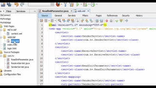 How to read initialisation parameter in Java Servlet using ServletConfig