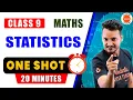 Statistics in One Shot in 20 minutes Class 9 Maths CBSE 2024 Board Final Exam