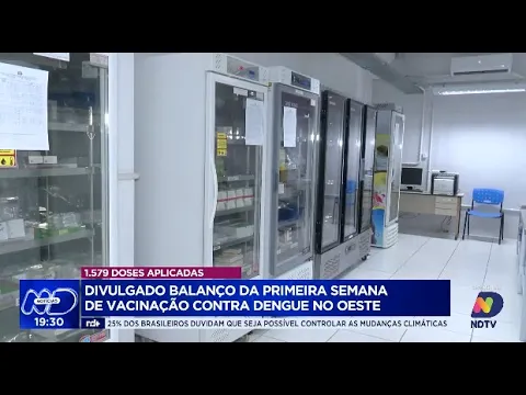 Dengue no Oeste: primeira semana de vacinação tem balanço divulgado com 1.579 doses aplicadas