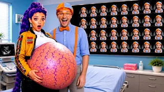 RUMI EST ENCEINTE DE 100 BÉBÉS BLIPPI ! KPOP Demon Hunters Naissance Bébé Blippi !