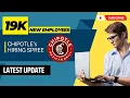 Chipotle Hiring Spree Joining 19K New Employees for Burrito Season Latest Update