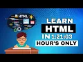 Html Tutorial For Beginners complete in 1 Hours Html Crash course 2021