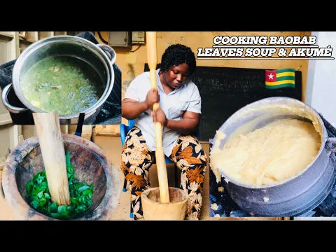 Download MP3 COOKING TOGOLESE AUTHENTIC TRADITIONAL DISH KODOYO DESSI BAOBAB LEAVES SOUP &AKUMÉ/AKPE #foodie