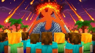 Переживут ли 100 Игроков Природные Катаклизмы в Майнкрафт?