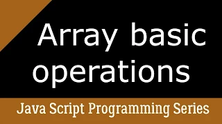 How to create an array Javascript training for beginners