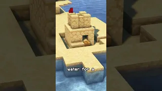How to Build the CUTEST Sandcastle in Minecraft