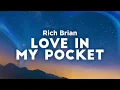 Rich Brian - Love In My Pocket (Clean - Lyrics)