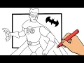 ROBIN FROM BATMAN CARTOON - HOW TO DRAW ROBIN SUPERHERO