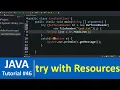 Java Tutorial - Java try with resources Examples