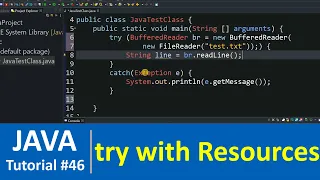 Java Tutorial - Java try with resources Examples