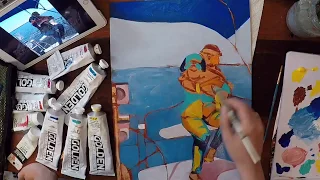 Painting Sailing Companions