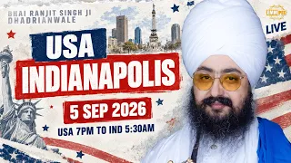 LIVE | Sikh Satsang of Indianapolis 🇺🇸 USA | 5 Sep 2026 | Dhadrianwale @EmmPee​