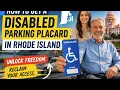 How to get a disabled parking placard in Rhode Island