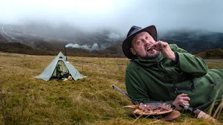 adventure in norways wilderness alone in the tent with my favorite recipe asmr cooking