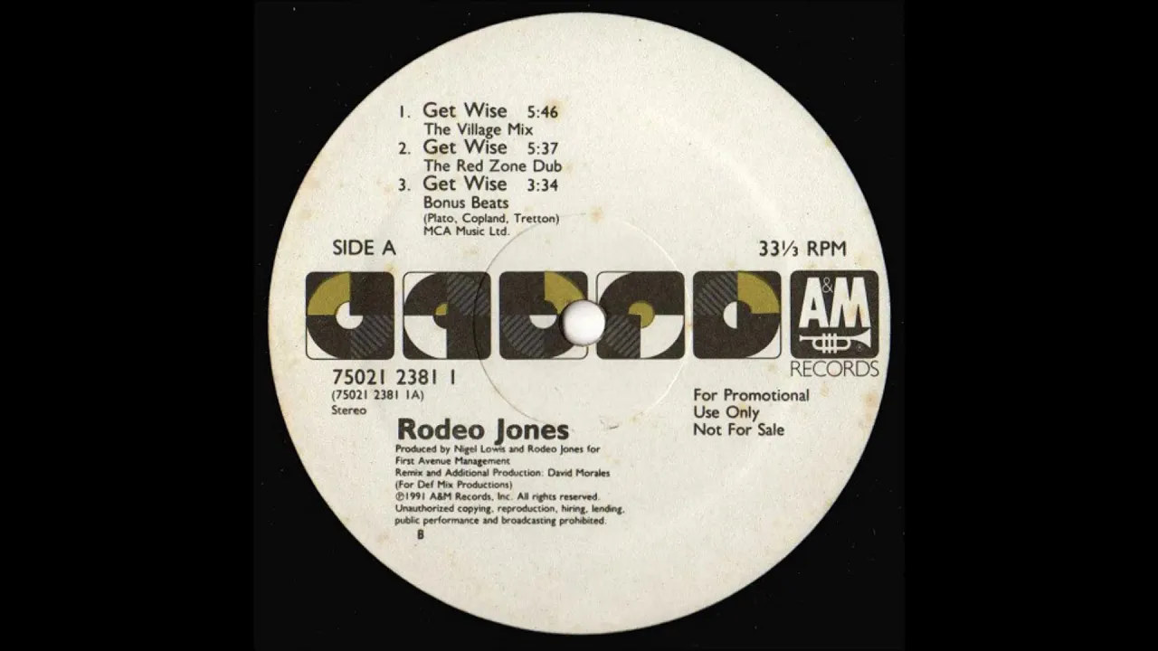 Rodeo Jones - Get Wise (The Village Mix)
