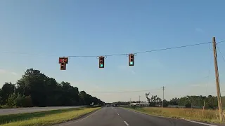 Driving through Goose Creek and Moncks Corner South Carolina Route 52