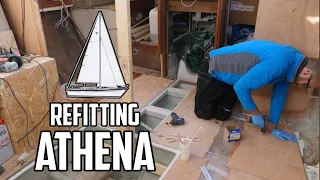 Sail Life – Flat cabin sole YAY + knees! DIY sailboat refit