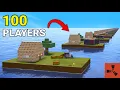 I Gave 100 Rust Players Their MINECRAFT Island - Random Items