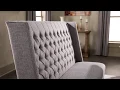 Sawyer Straight Back Upholstered Bench with Paloma Dining Set by iNSPIRE Q Artisan