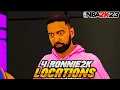 ALL 4 RONNIE 2K LOCATIONS - HOW TO UNLOCK REBIRTH SPAWN LOCATIONS TAKE OFF SHIRT IN NBA 2K23