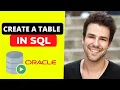 How to Create a Table using SQL on Oracle SQL Developer Make Table in SQL in Hindi
