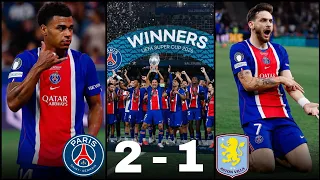 PSG 2-1 Aston Villa | UEFA Super Cup 2026 Highlights