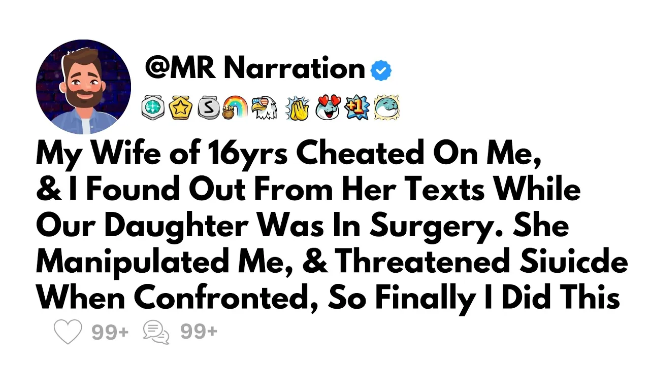 Outline Video My Wife of 16yrs Cheated On Me, & I Found Out From Her Texts While Our Daughter Was In Surgery...