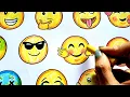 World Emoji Day drawing Easy How to draw different types of Smileys