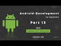 Part 13 Get Input From The User in Edittext Android App Develop Tutorial For beginners