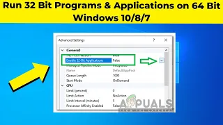 Run 32 Bit Programs Applications on 64 Bit Windows 7 Install Software Apps 32bit on 64bit