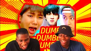 REACTION TO The Kim Line (BTS) - Dumb \u0026 Dumber \u0026 Dumbest (Jin, Namjoon \u0026 Taehyung)