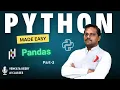 Python Pandas 5 Part 3 Python Made Easy
