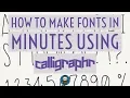 How to make fonts in minutes using Calligraphr