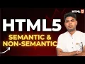 HTML Semantic vs Non-Semantic Tags Explained Easy HTML Tutorial for Beginners Web Design Guide