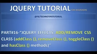 Part 16 - Jquery Effects