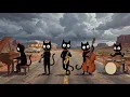 Just Passing Through Black Cats Cool Vintage Noir Jazz for an Open Road Day