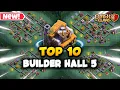 TOP 5 New Builder Hall 5 Base Layouts Link BH5 bases 2024