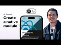 How to create a native module with the Expo modules API