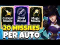20 Missiles Per Auto Critical Missile Dual Wield Caitlyn ARAM Mayhem