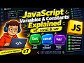 JavaScript Variables Constants Explained let const var JavaScript for Beginners