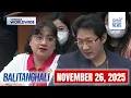 Balitanghali Express: November 26, 2025